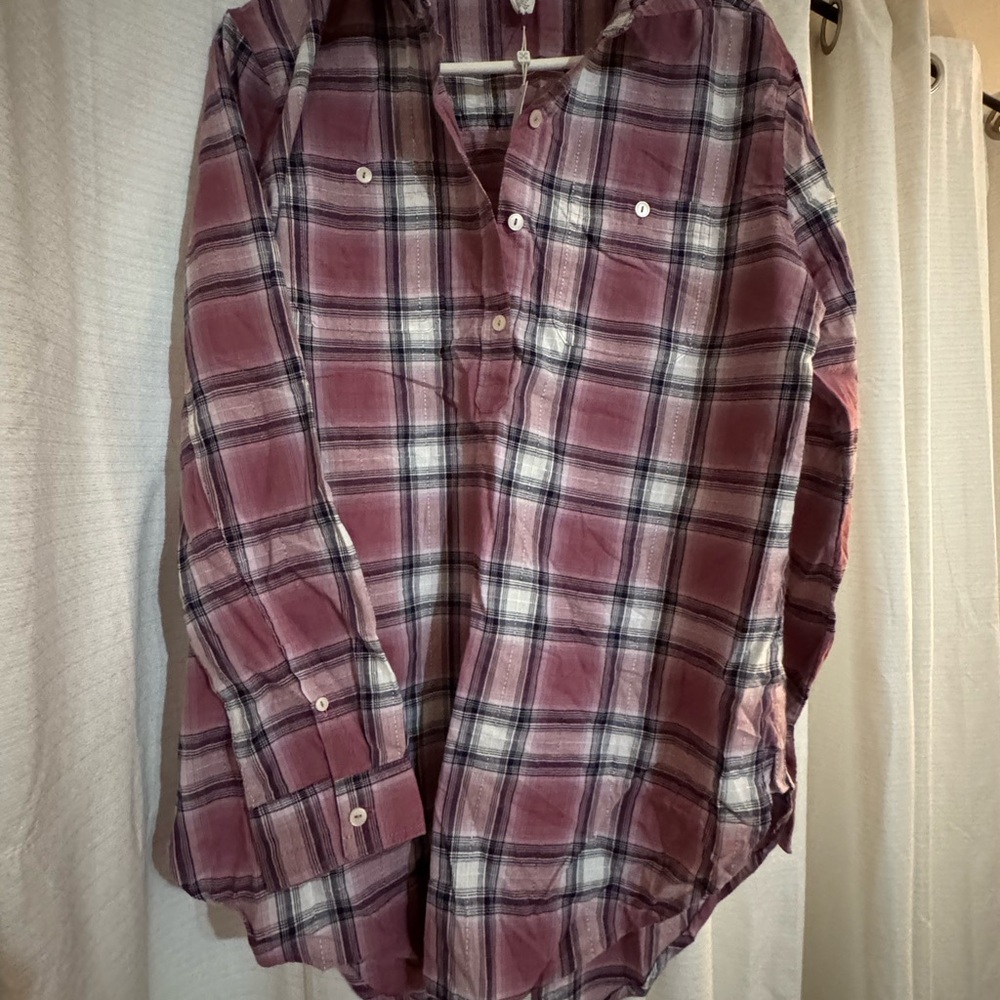 Caslon plaid tunic medium